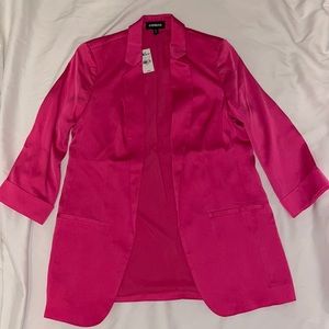 Hot pink oversized Express blazer